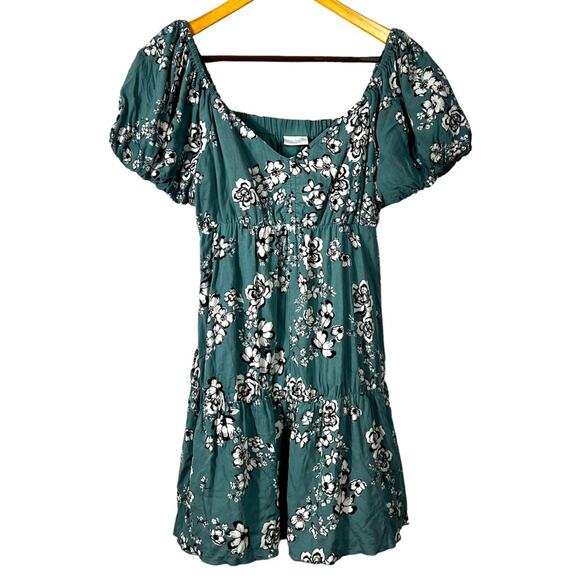 Abound Floral Puff Sleeve Dress Size Small - Picture 2 of 9